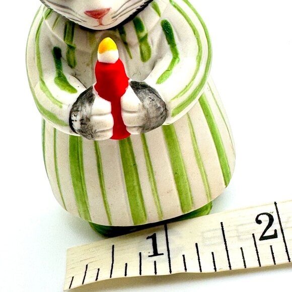 Vintage 1985 Kitty Cucumber Ellie Candle Holder By Schmid - Picture 3 of 7